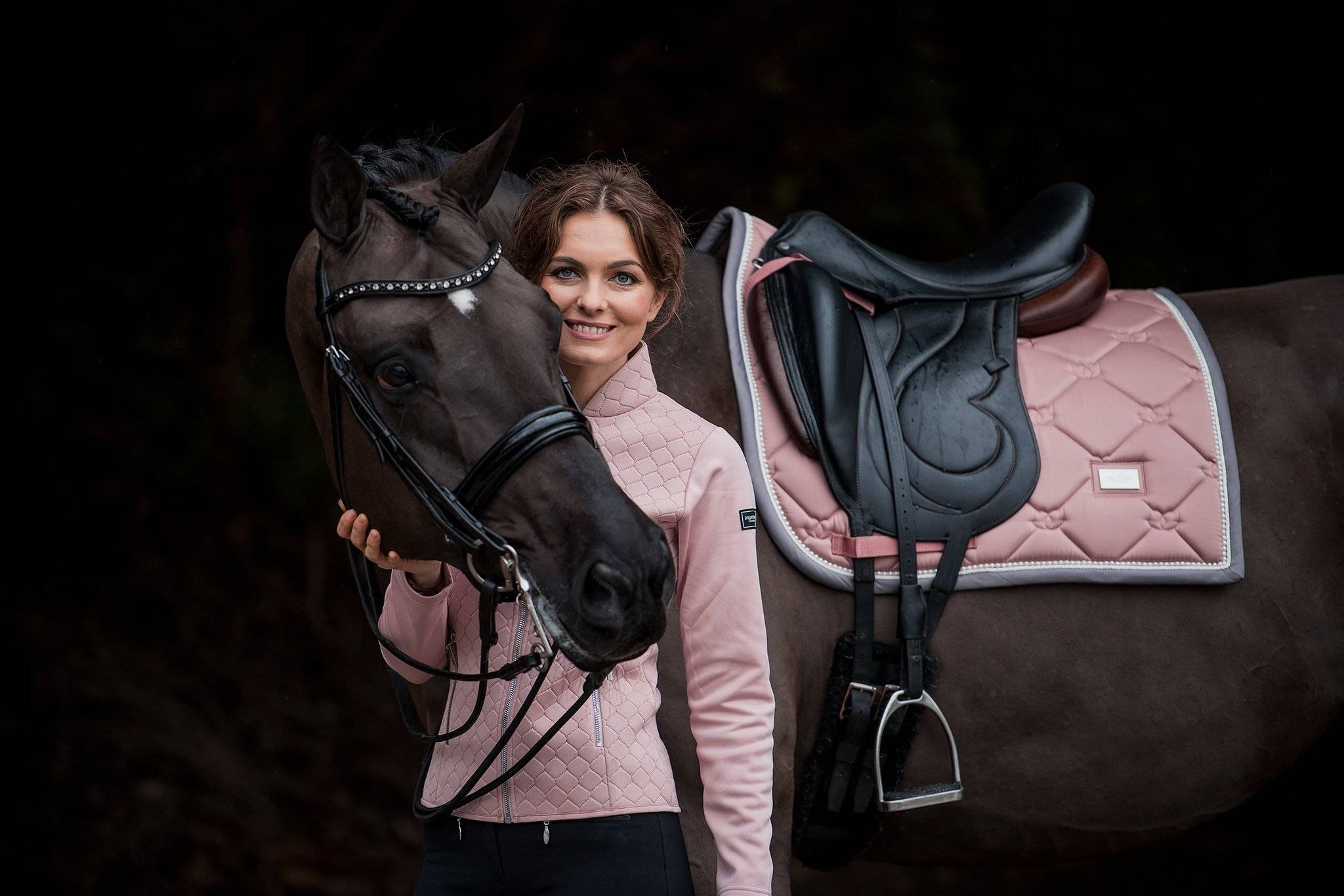 Equestrian Stockholm Fleecebandagen Pink